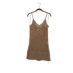 aerie pool-to-party crochet halter mini dress aerie | Dresses | Nwt Aerie Pool To Party Crochet Halter Mini Dress